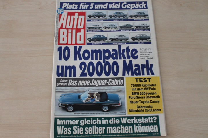 Deckblatt Auto Bild (18/1988)